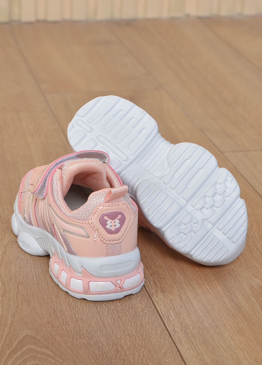 Розовые демисезонные кроссовки детские для девосчки демисезонные розового цвета Let's Shop