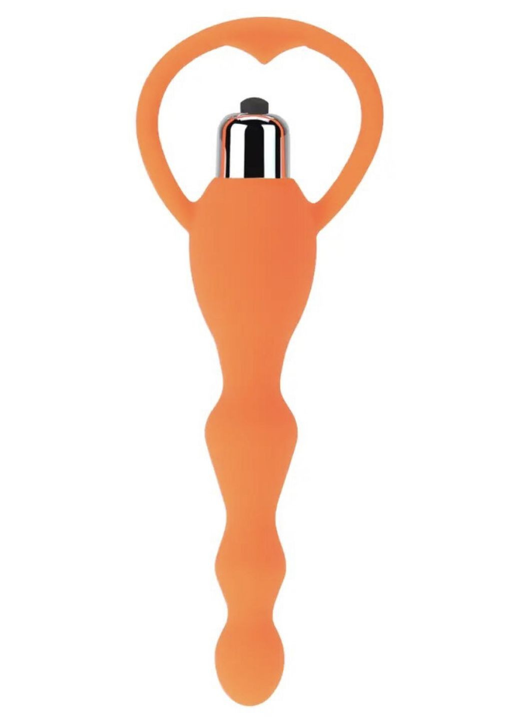Анальный стимулятор с вибрацией anal plug vibro, оранжевый, 12х3,1 см. No Brand (266624249)