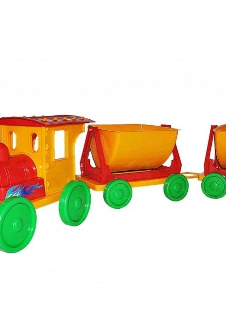 Игрушка поезд с двумя прицепами (013118-2) Doloni (264025539)