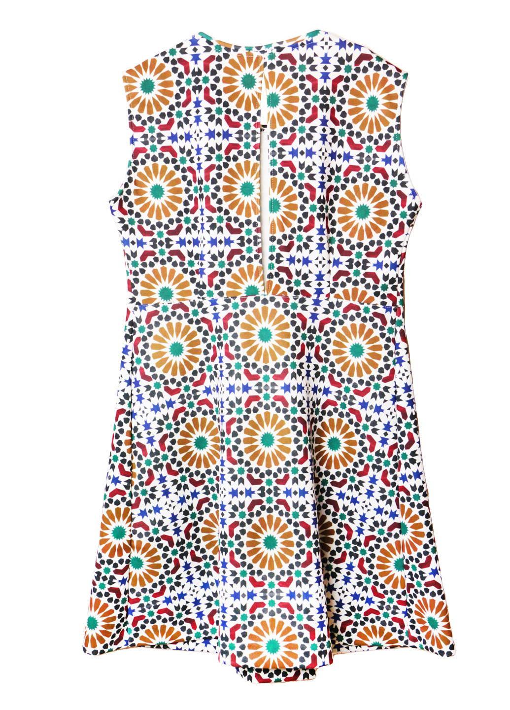 Комбинированное платье расклешенного силуэта m 44/46 разноцветный Zara