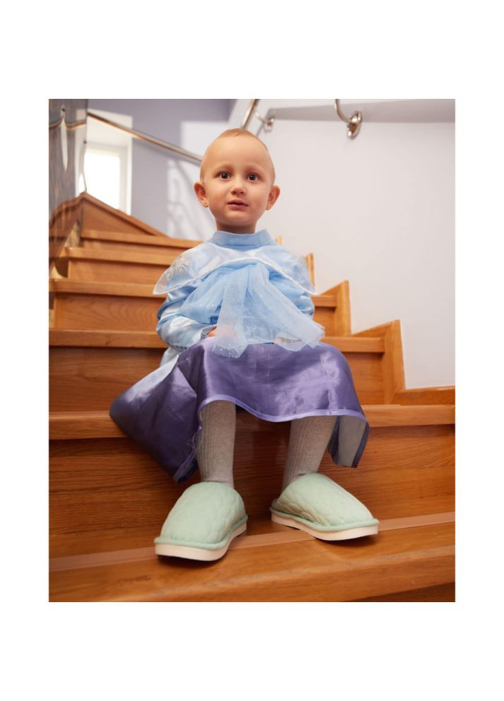 Мятные тапочки детские family мятный Oldcom