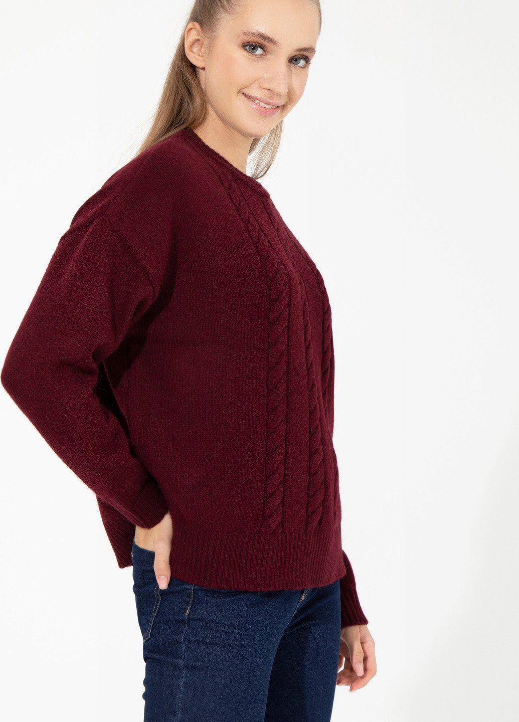 Вишневий светр жіночий U.S. Polo Assn.