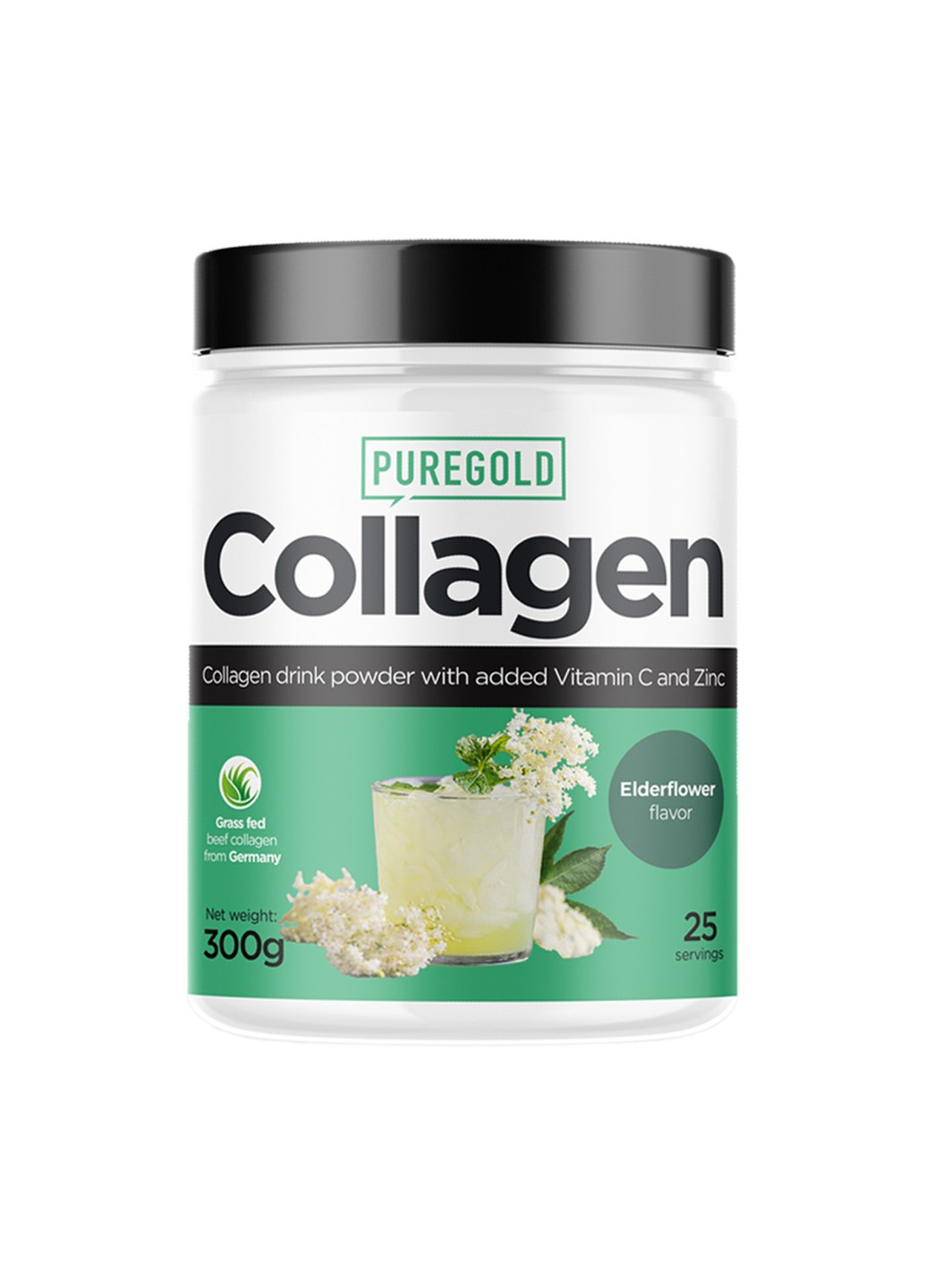 Бичачий Колаген з Вітаміном С та Цинком Collagen - 300г Pure Gold Protein (269713099)