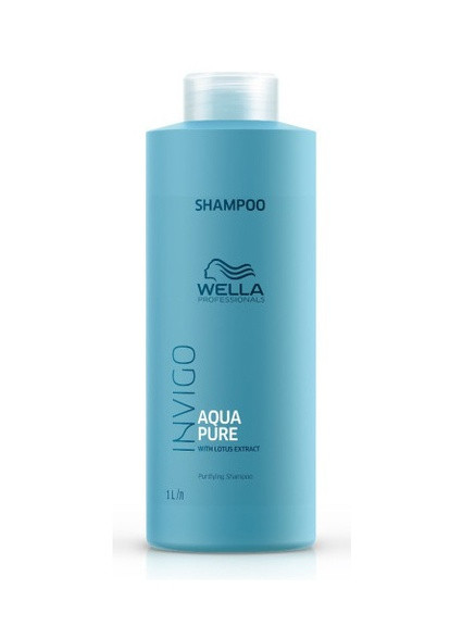 Шампунь для глубокой очистки волос с экстрактом лотоса INVIGO AQUA PURE PURIFYING SHAMPOO, 1000 мл. Wella Professionals (259368411)