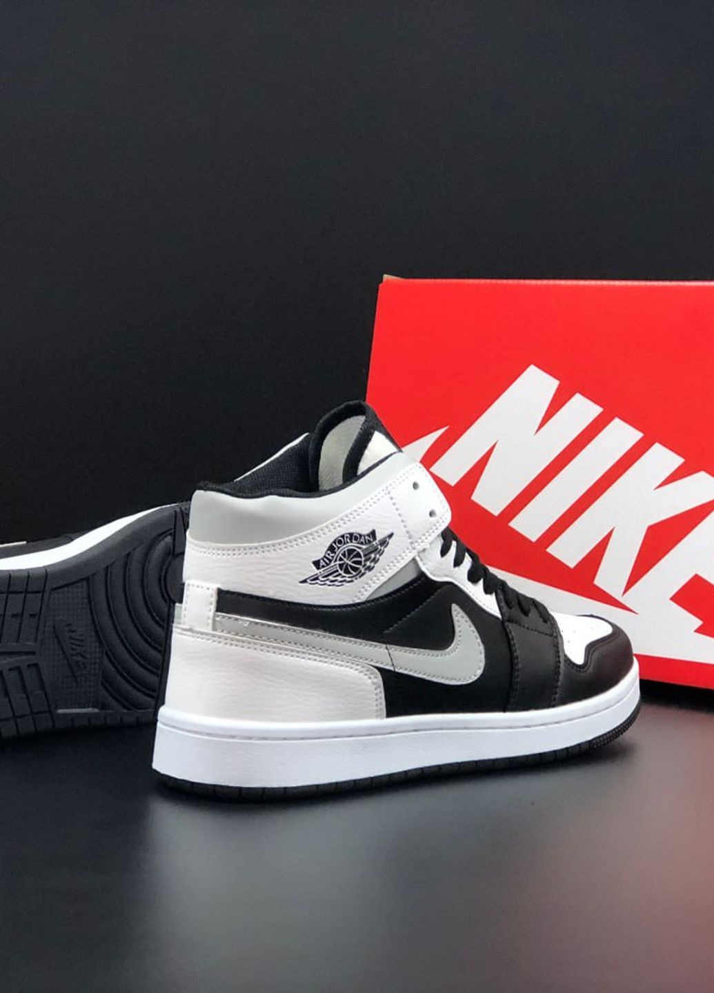 Чорно-білі Осінні кросівки чоловічі, китай Nike Air Jordan
