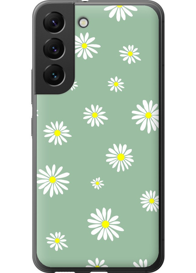 Силиконовый чехол 'Ромашки v4' для Endorphone Samsung Galaxy S22 (258085967)
