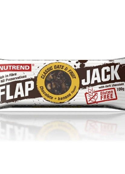 Flapjack Gluten Free 100 g Chocolate Banana Dark Chocolate Nutrend (256720580)