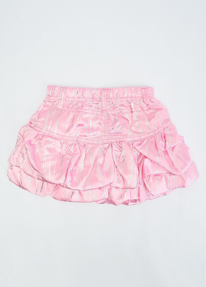 Розовая пляжный однотонная юбка Let's Shop клешированная