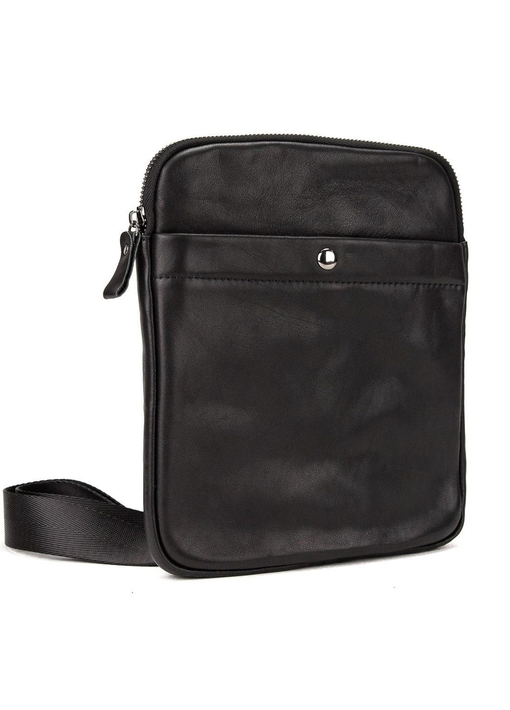 Кожаный маленький черный мессенджер S-N2-123A Tiding Bag (277977840)
