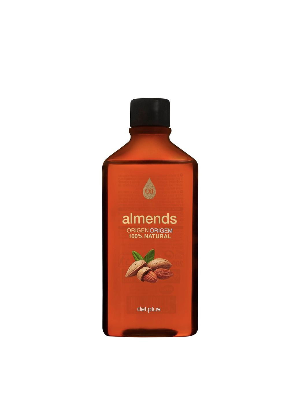 Натуральна олія солодкого мигдалю для бездоганної шкіри та волосся Aceite corporal de almendras 100% natural 200 мл Deliplus (265296333)