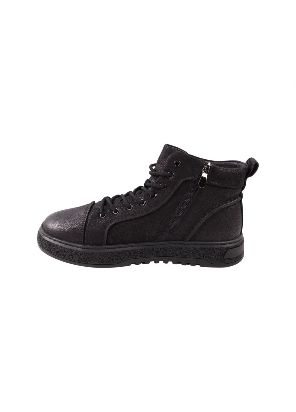 Черные ботинки мужские черные натуральный нубук Lifexpert