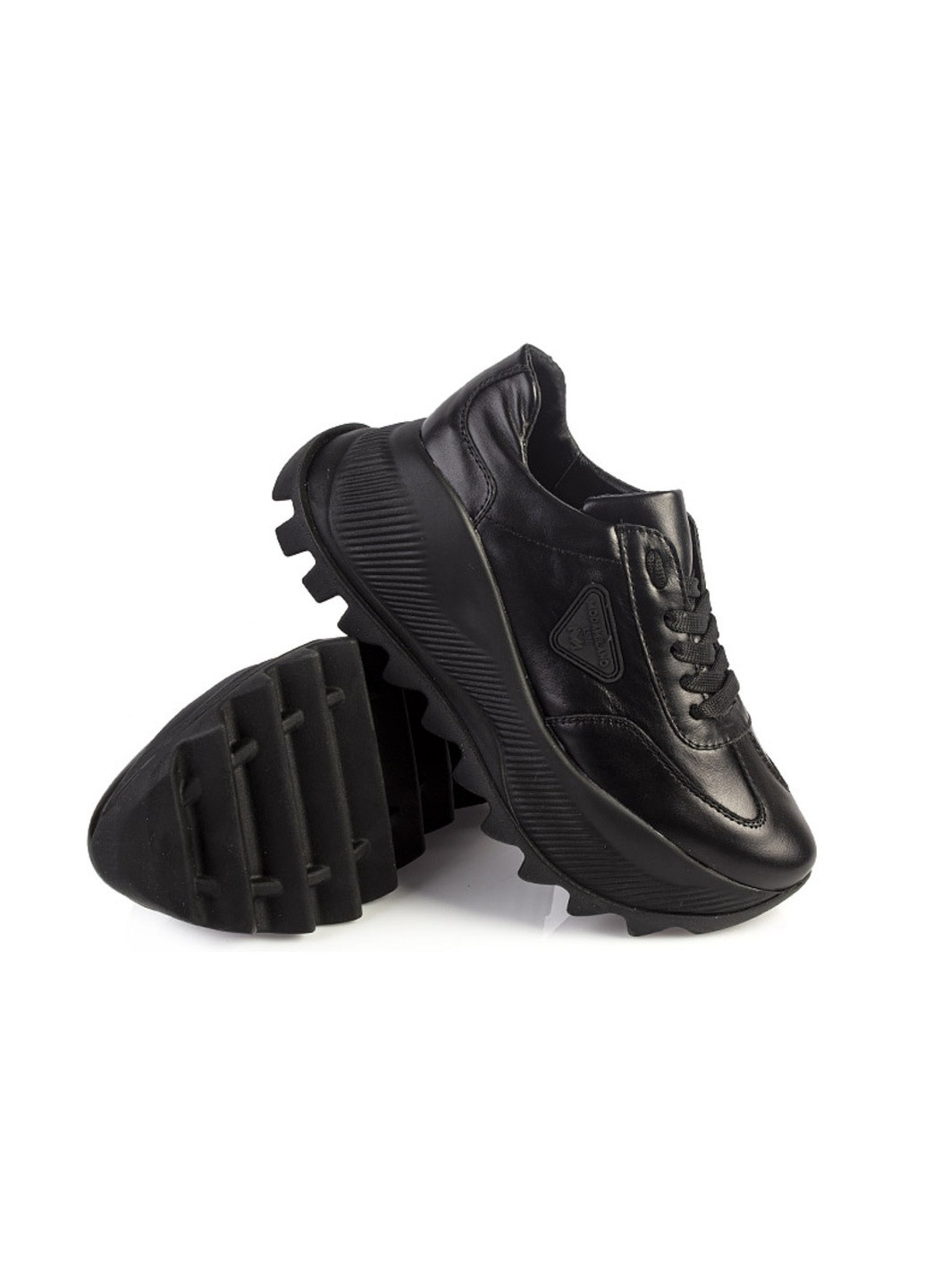 Черные демисезонные кроссовки женские бренда 8401382_(1) ModaMilano