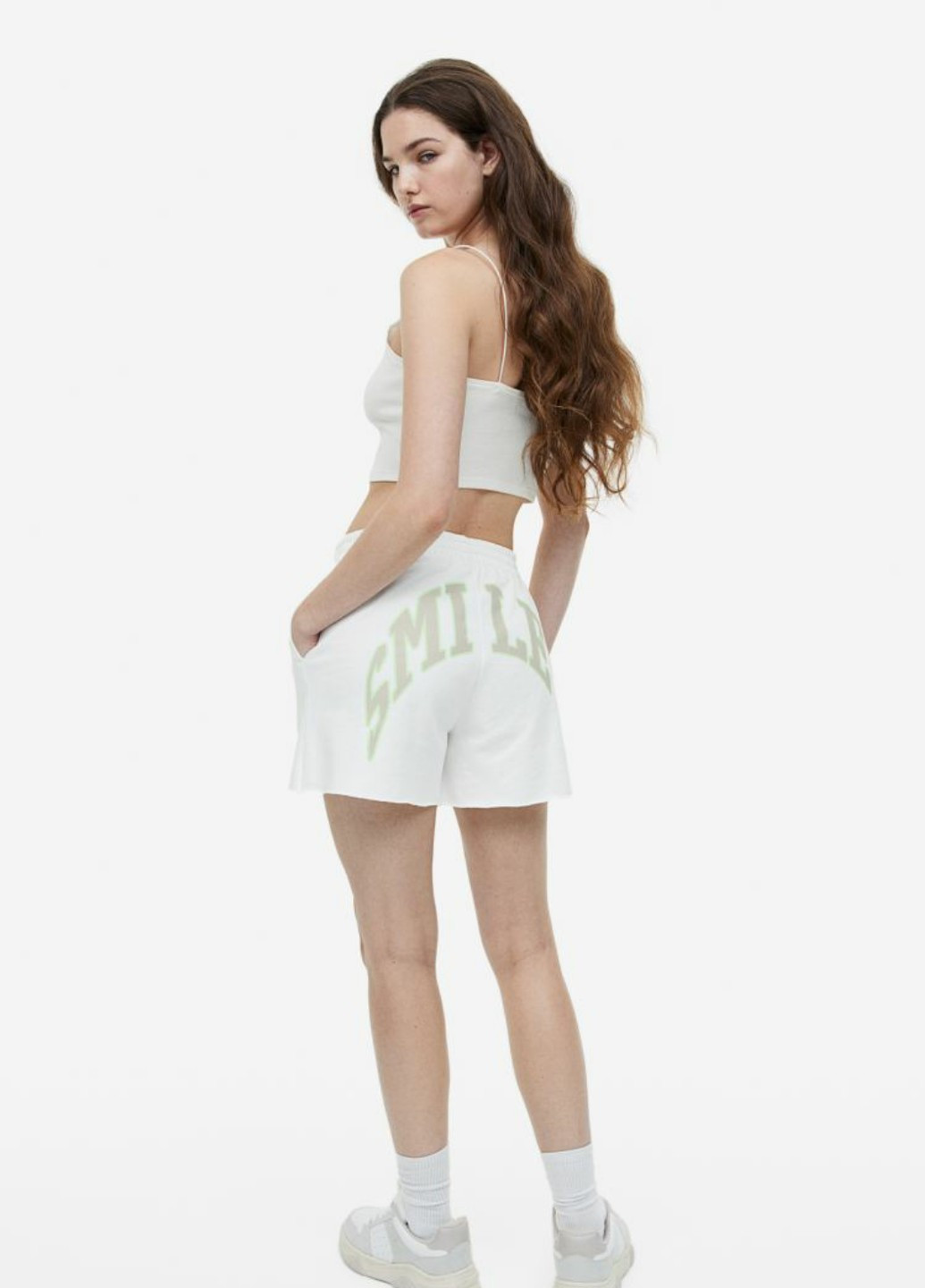 Женские шорты (55891) XS Белые H&M (259160534)