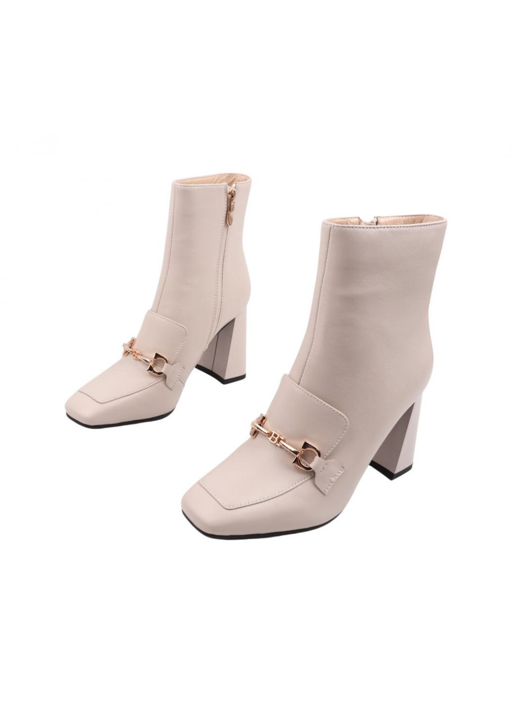 Бежеві ботильйони жіночі бежеві натуральна шкіра Angelo Vani 200-22DH