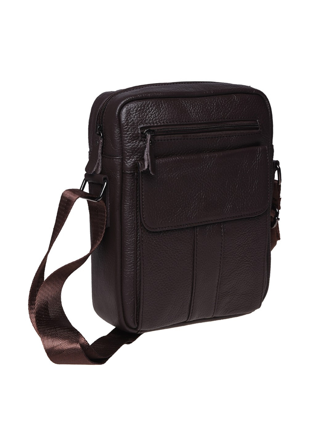 Мужская кожаная сумка K18154-brown Borsa Leather (271665040)