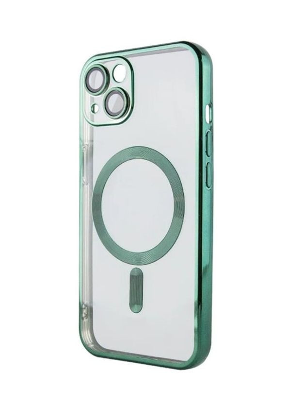 Чехол-накладка TPU для Apple iPhone 15 с MagSafe и защитой камеры Green No Brand (278017899)