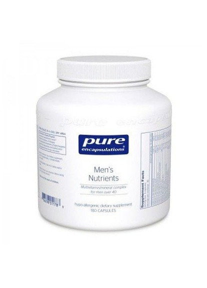 Men's Nutrients 40+ 180 Caps PE-01749 Pure Encapsulations (256720111)