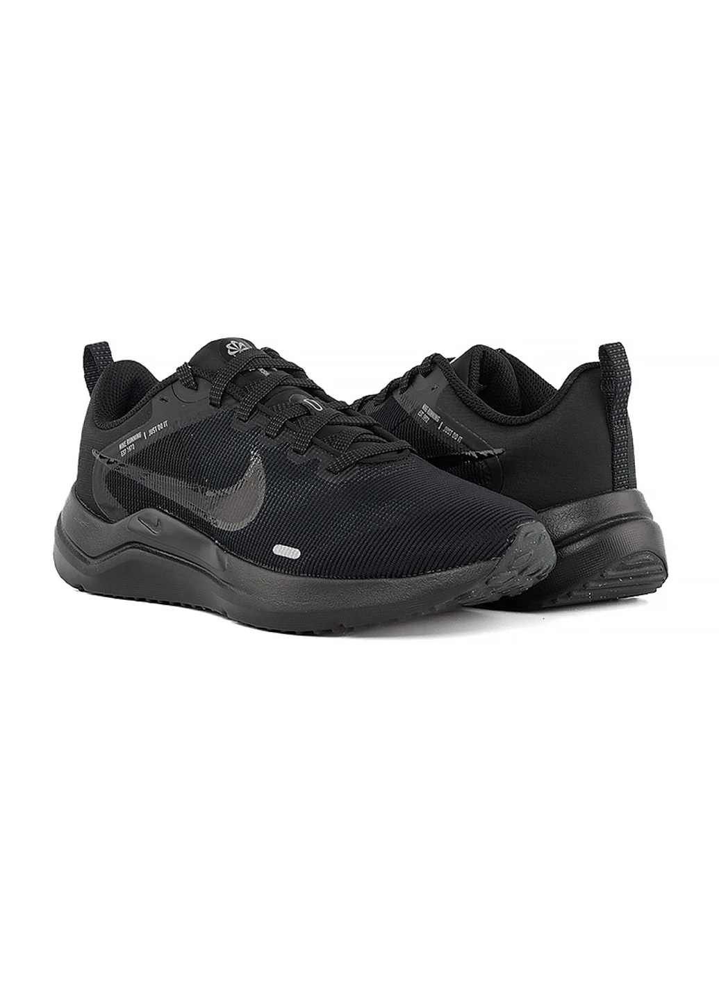 Кроссовки DOWNSHIFTER 12 Nike чёрные демисезоны (259353440)