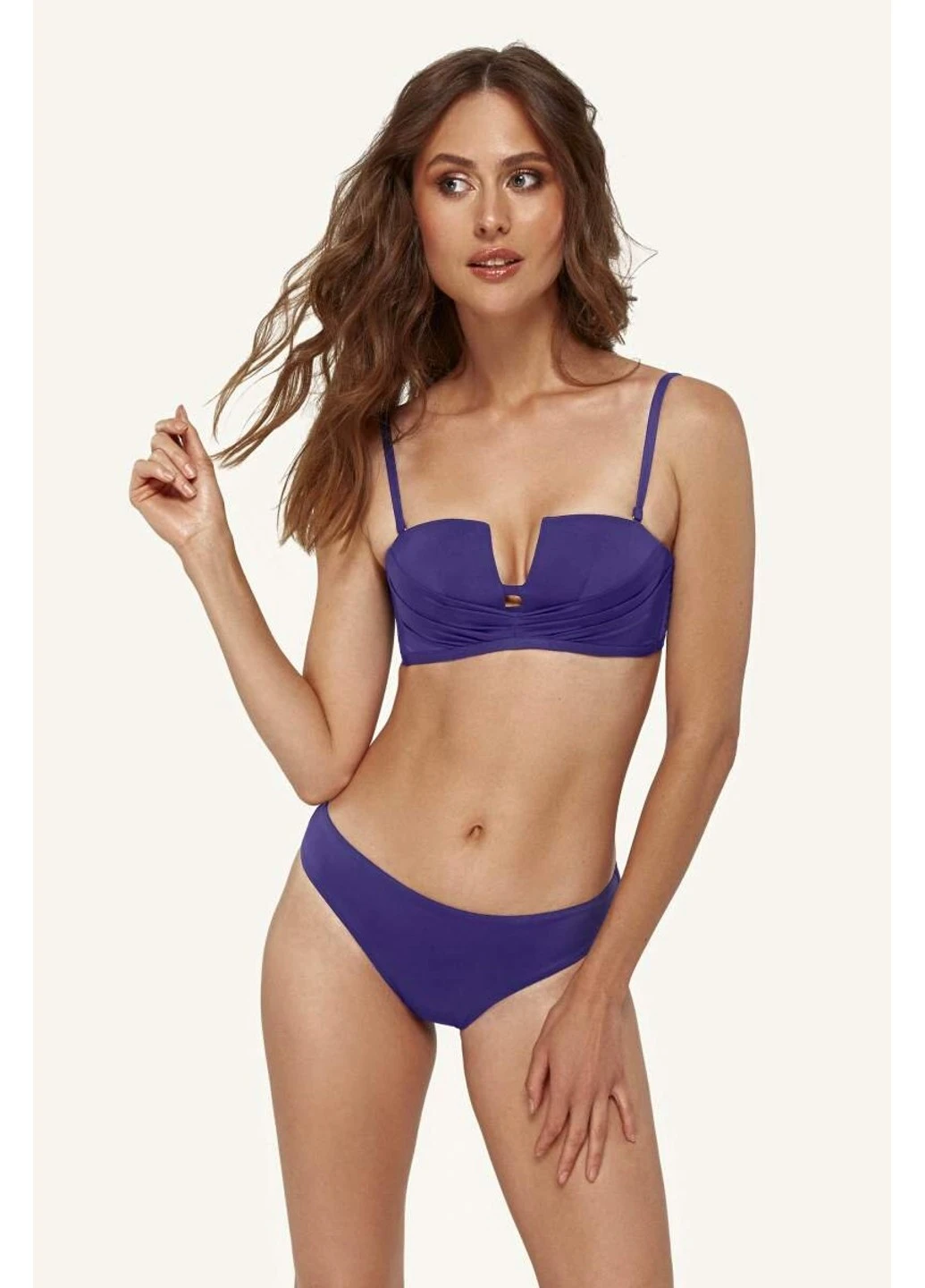 Фиолетовый летний лиф балконет super push-up фиолетовый 910-015 Anabel Arto