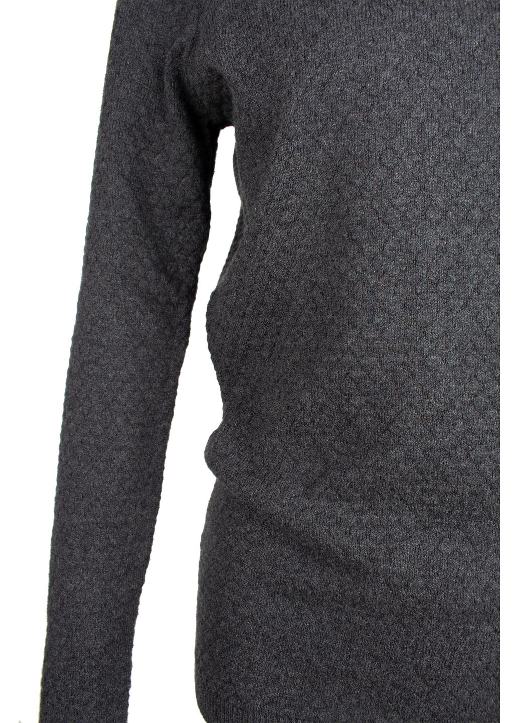 Серый летний свитер темно-серый с крупным фактурным узором Vero Moda