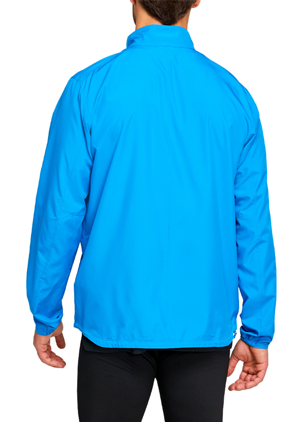 Светло-синяя демисезонная мужская куртка Asics Silver