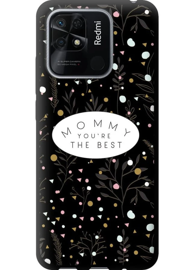TPU черный чехол 'Лучшая мама' для Endorphone Xiaomi Redmi 10C (258171121)