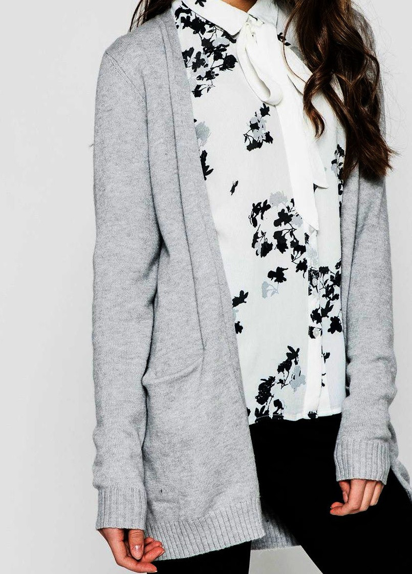 Серый кардиган Vila