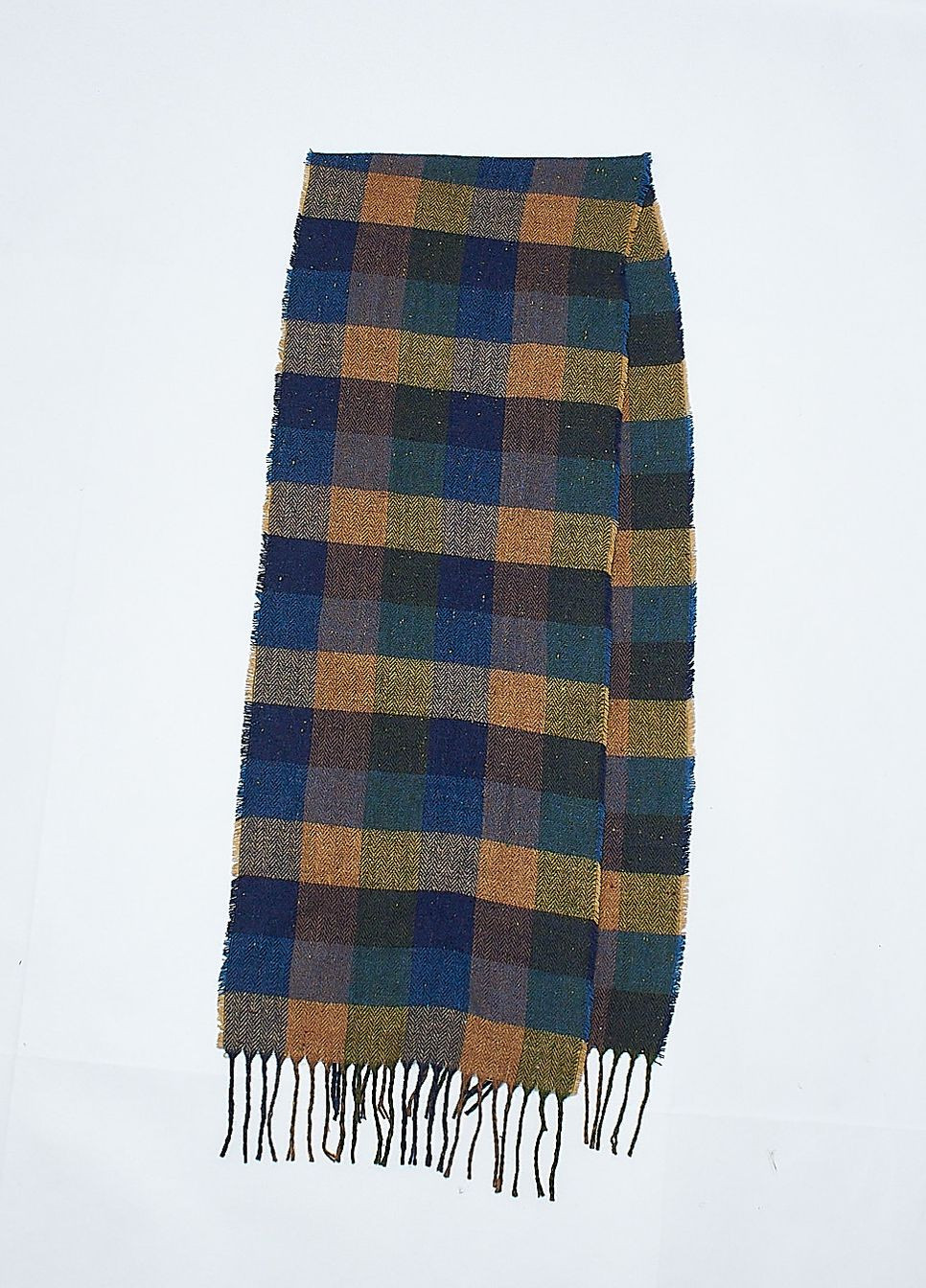 Шарф,синий-желтый в клетку, C&A (269370857)