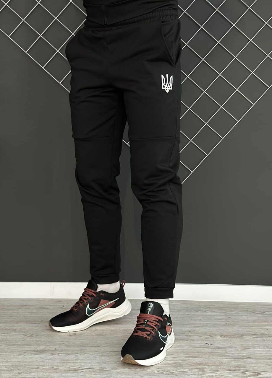 Черные спортивные демисезонные брюки Vakko