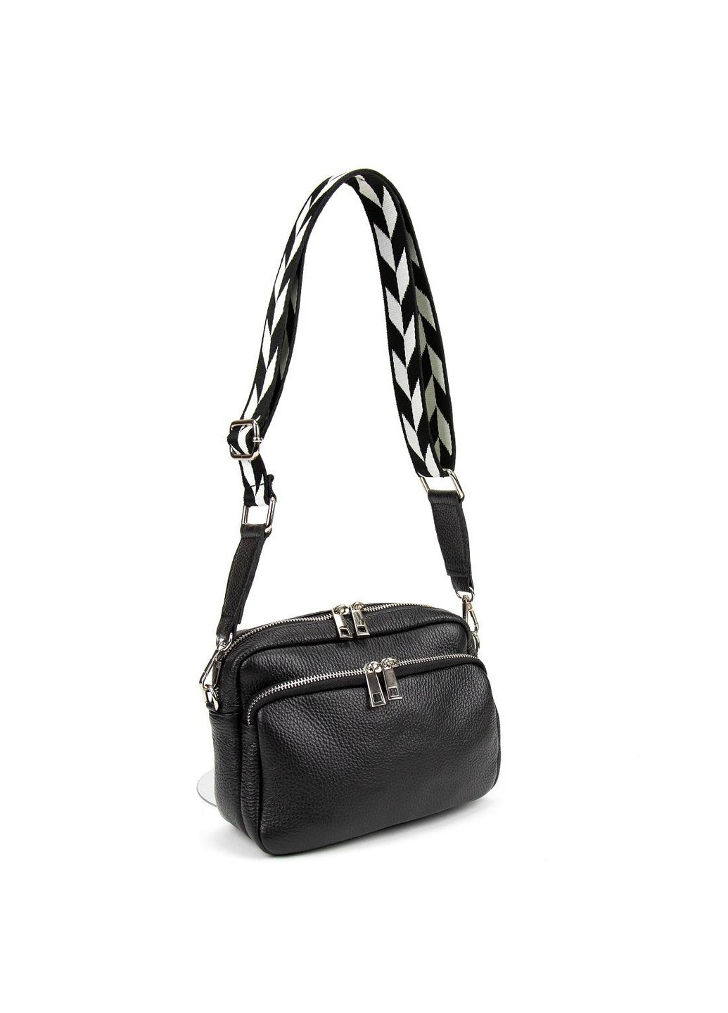 Женская кожаная сумочка с широким ремнем Italy F-IT-9830-1A Firenze (277977505)