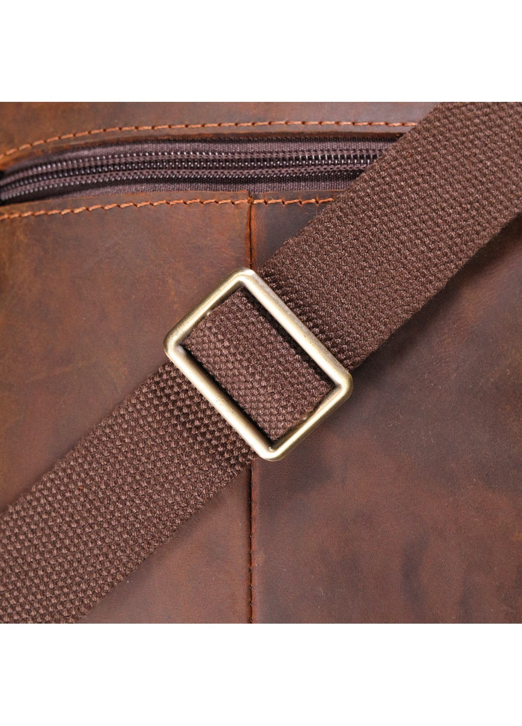 Винтажная мужская сумка из натуральной кожи 21293 Коричневая Vintage (258286257)