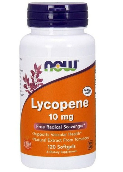 Lycopene 10 mg 120 Softgels Now Foods (256725138)