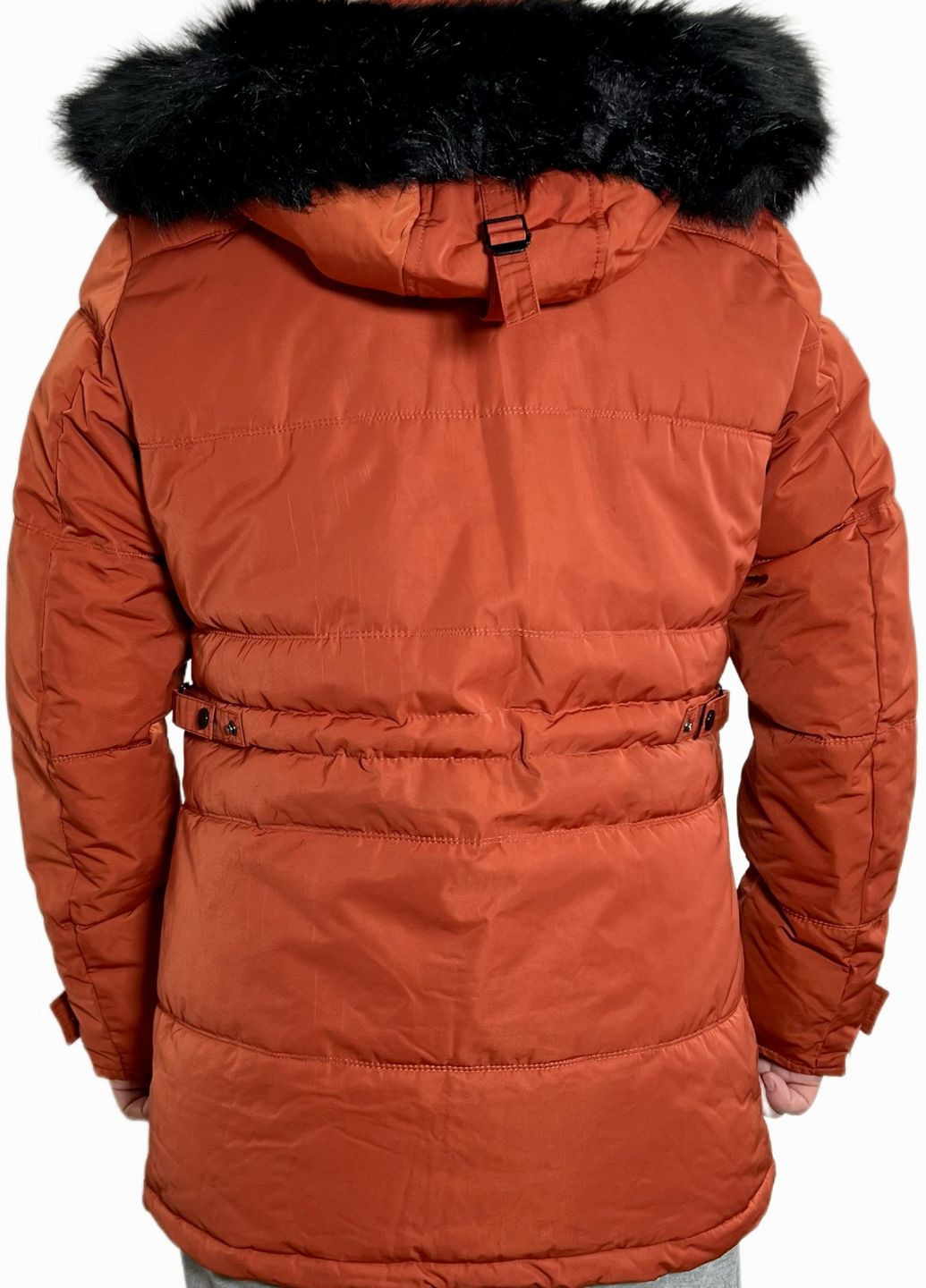 Оранжевая зимняя куртка зимняя Enos