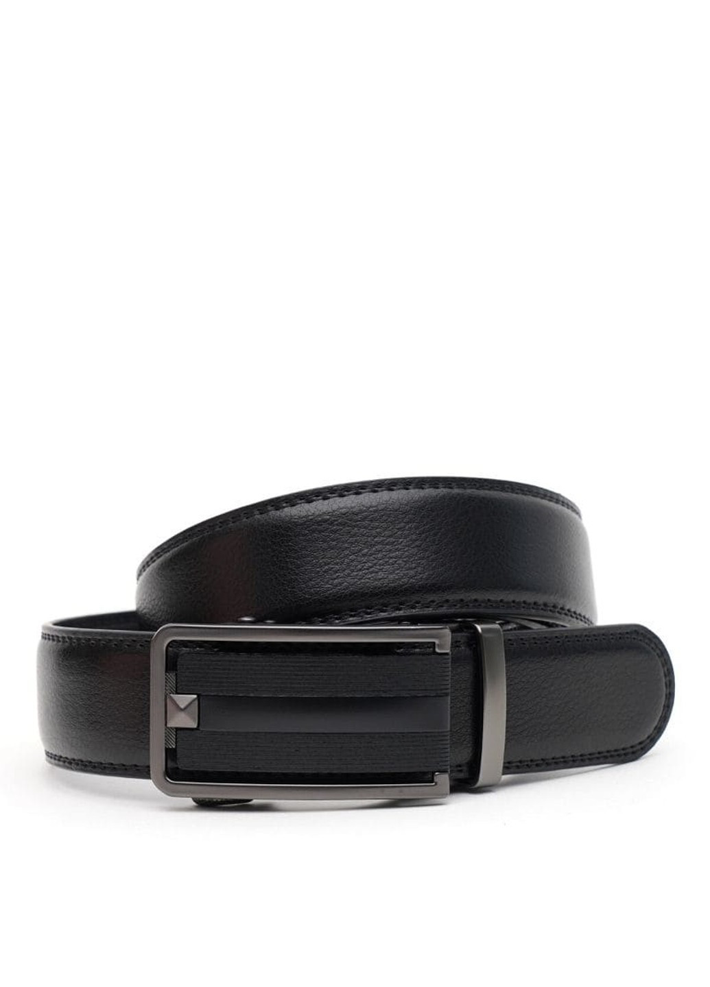 Стильний чоловічий ремінь V1GKX43-black Borsa Leather (266143259)