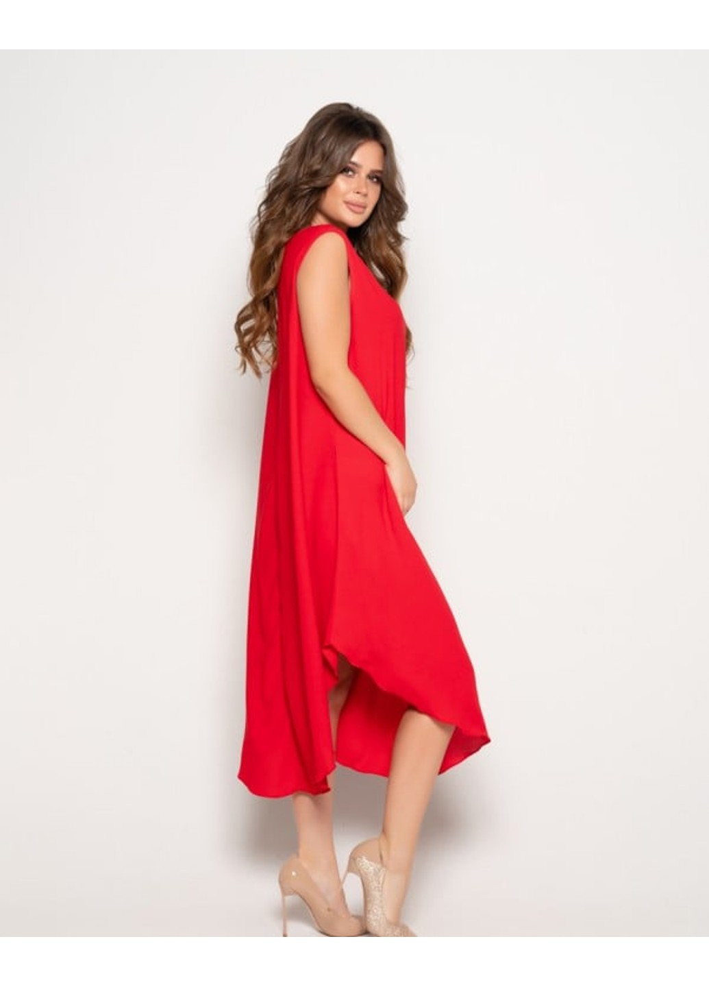 Червона повсякденний сукня 10800 червоний ISSA PLUS