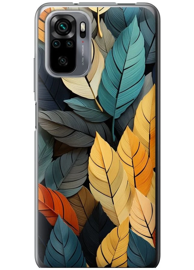 Силіконовий чохол 'Кольорове листя' для Endorphone Xiaomi Redmi Note 10S (265392573)