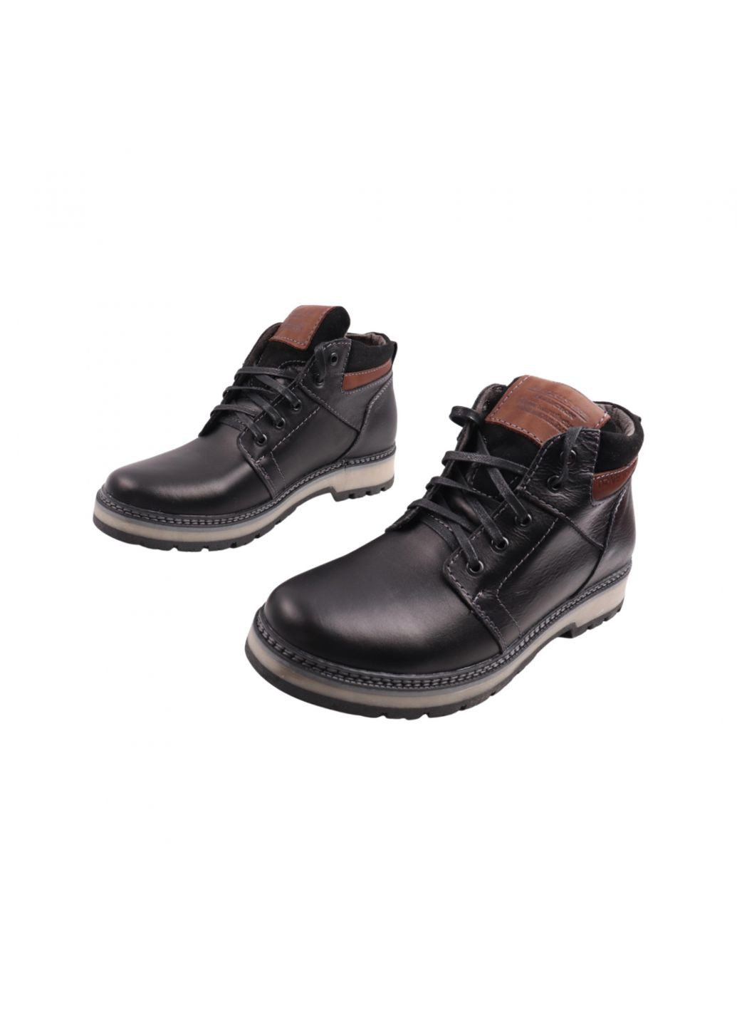 Черевики чоловічі Maxus чорні натуральна шкіра Maxus Shoes 111-23zhc (257444365)