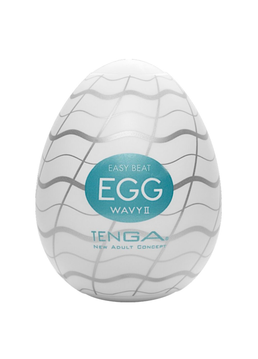 Мастурбатор-яйце Egg Wavy II з подвійним хвилястим рельєфом Tenga (257203216)
