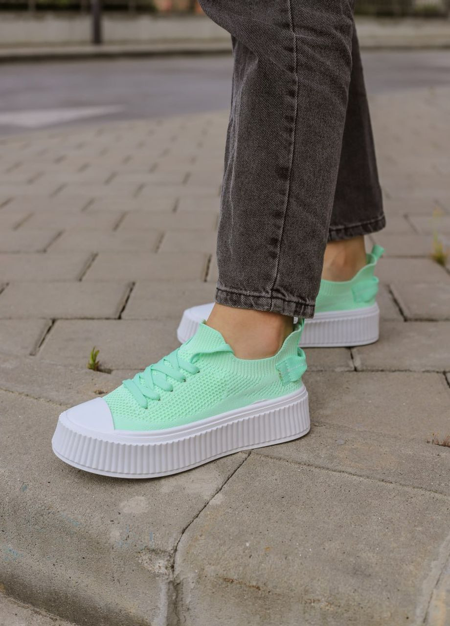 Зелені кросівки жіночі No Brand Textile Green