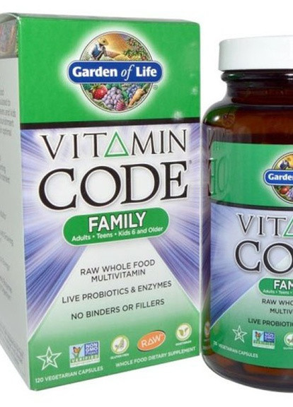 Vitamin Code, Family 120 Veg Caps GOL-11370 Garden of Life (256723175)