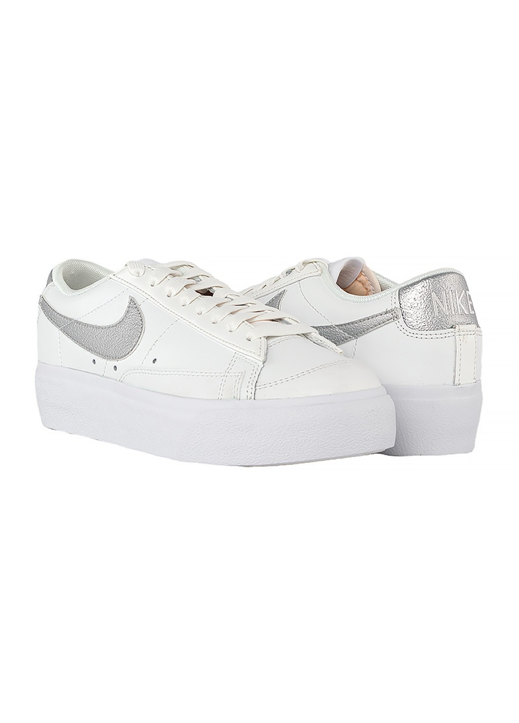 Кросівки W BLAZER LOW PLATFORM ESS Nike білі демісезони (259364683)