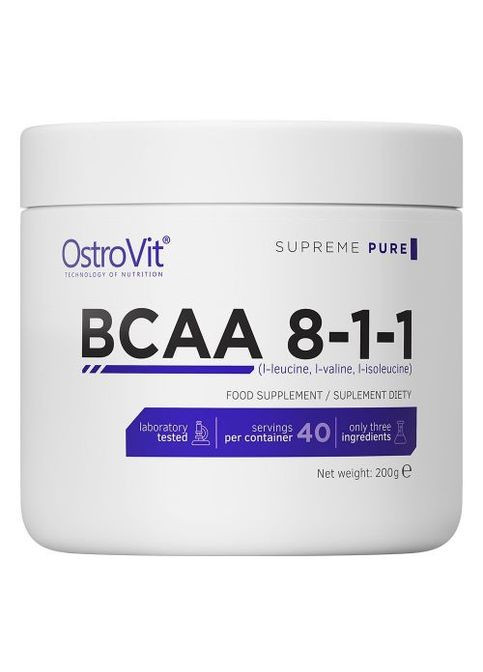BCAA 8-1-1 200 g /20 servings/ Pure Ostrovit (268660360)