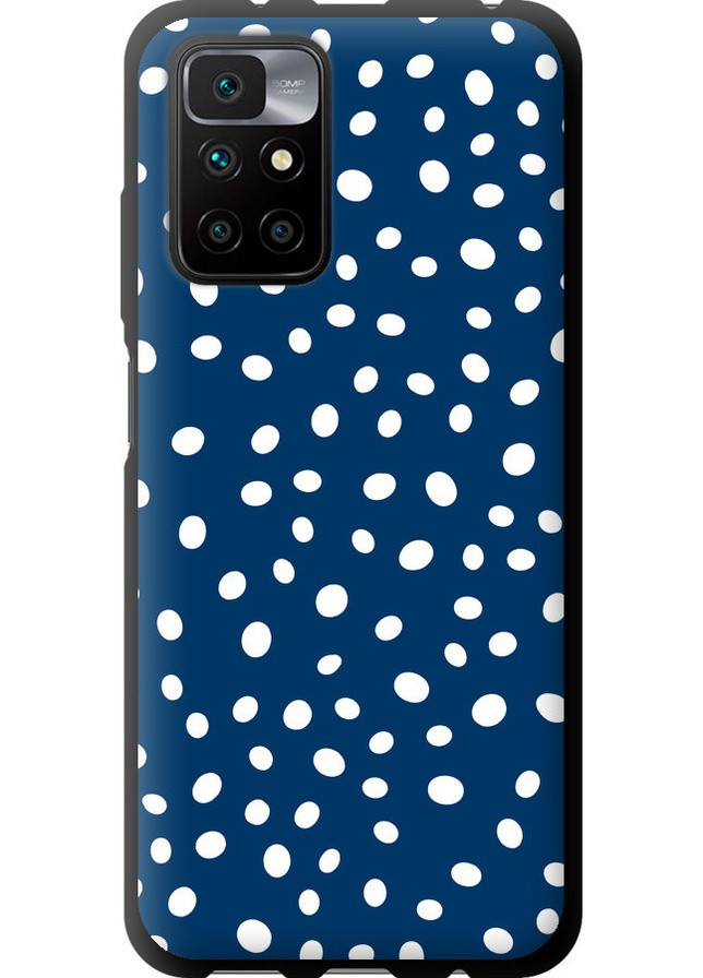 TPU чорний чохол 'Горошок v3' для Endorphone Xiaomi Redmi 10 (258085908)