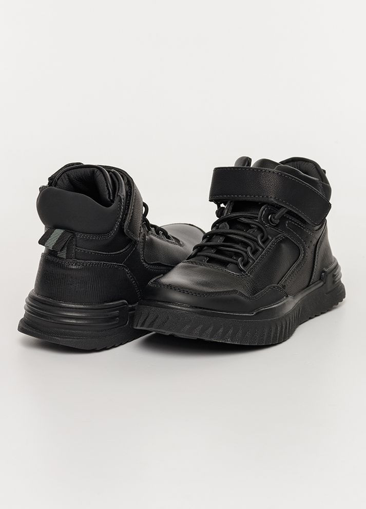 Черные осенние ботинки для мальчика цвет черный цб-00227569 Tom.M