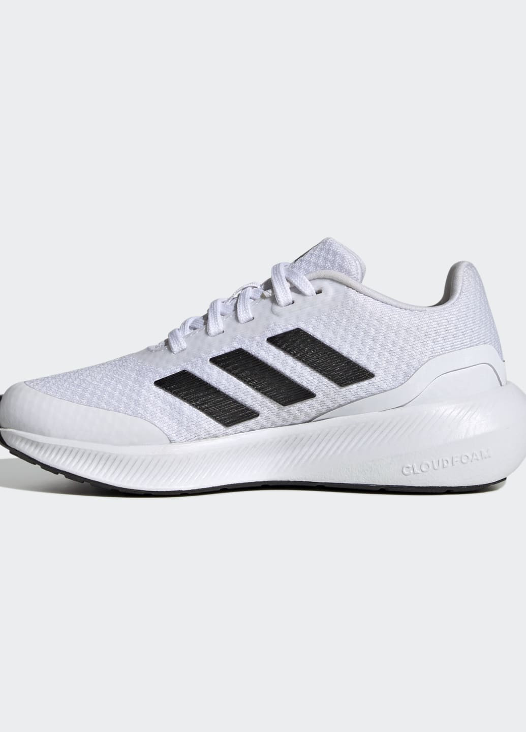 Белые всесезонные беговые кроссовки runfalcon 3 lace adidas