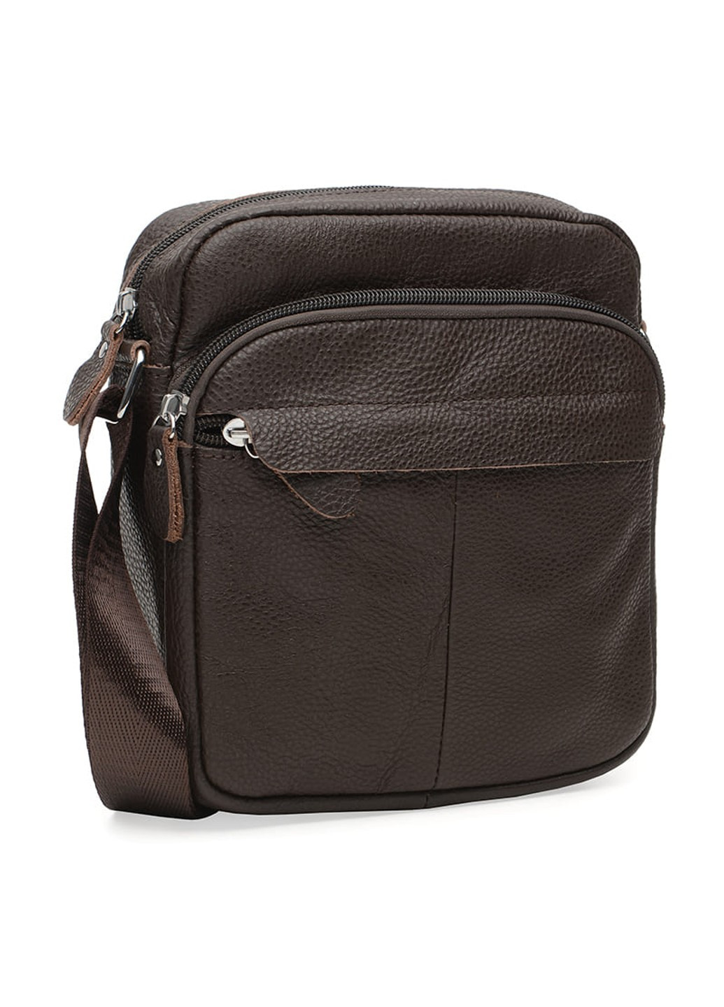 Мужская кожаная сумка K10082-brown Borsa Leather (266143944)