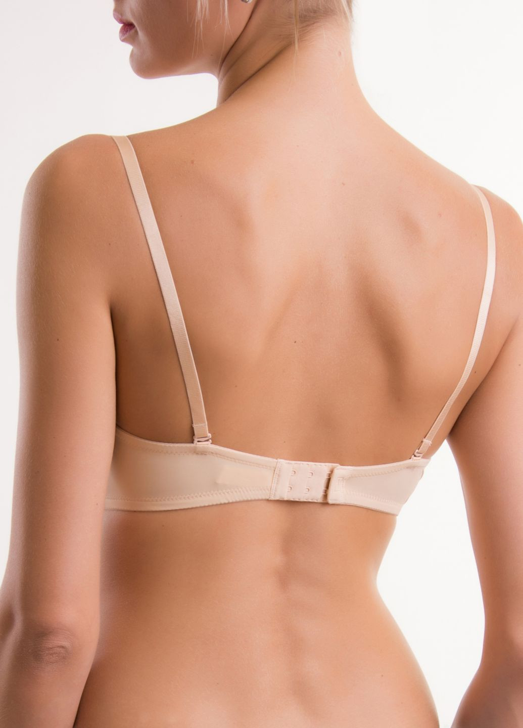 Бежевий балконет бюстгальтер 71645 d Acousma з кісточками нейлон
