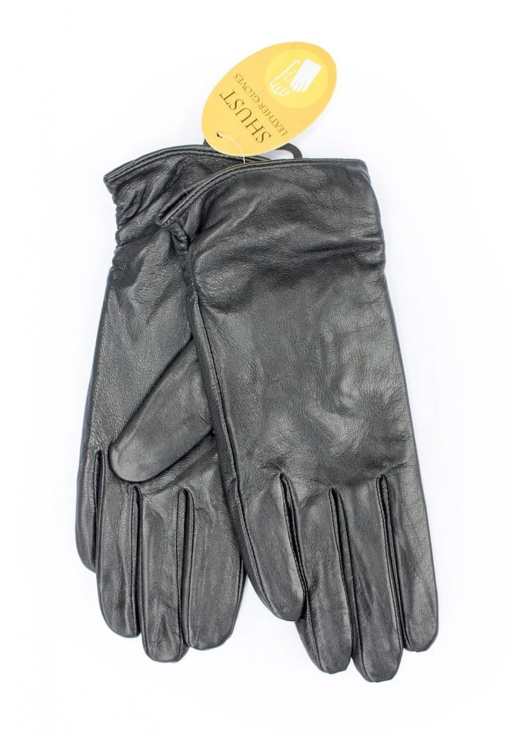 Жіночі чорні шкіряні рукавички 306s3 л рукавички Shust Gloves (261486895)
