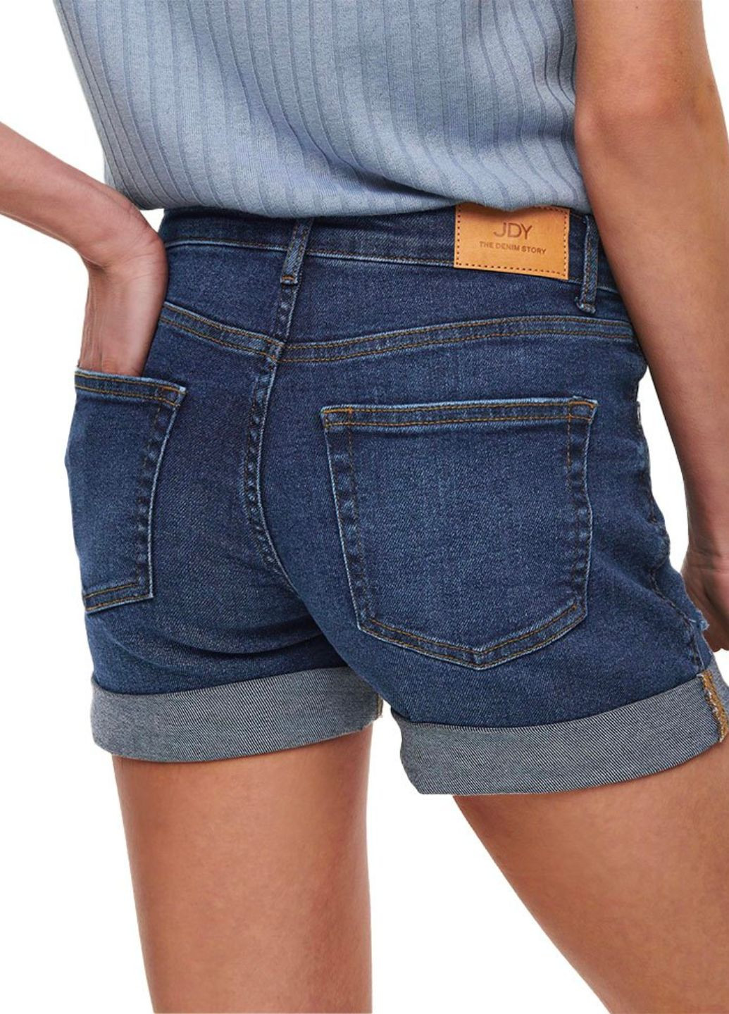Шорти жіночі з манжетами джинсові JDY (277371814)
