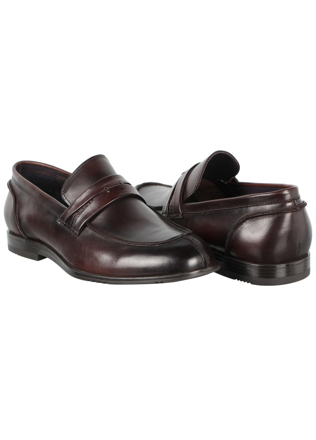 Коричневые мужские классические туфли 197351 Buts без шнурков